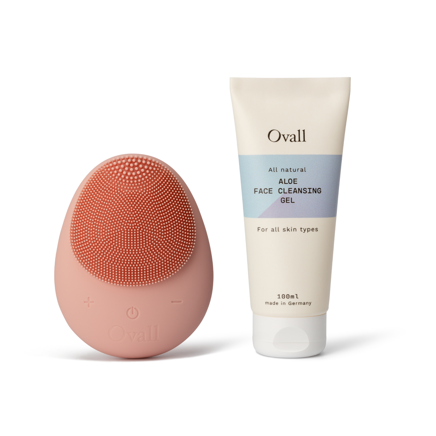 Ovall™ 2 Gesichtsreinigungsbürste Bundle - Rosa - ovallskincare